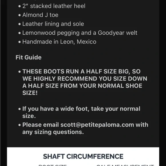 Petite Paloma boots. Ladies Size 6. - Picture 10 of 11